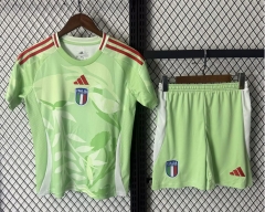 Kids 2025/26 Italy Away Green Kids/Youth Soccer Uniform-530