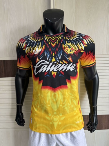 Player Special Version 2025/26 Club América Yellow Thailand Soccer Jersey AAA-308/XY