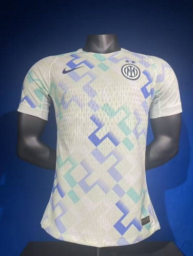 No Ads Player Version 2025/26 Inter Milan Away White Thailand Soccer Jersey AAA-416/MY/703