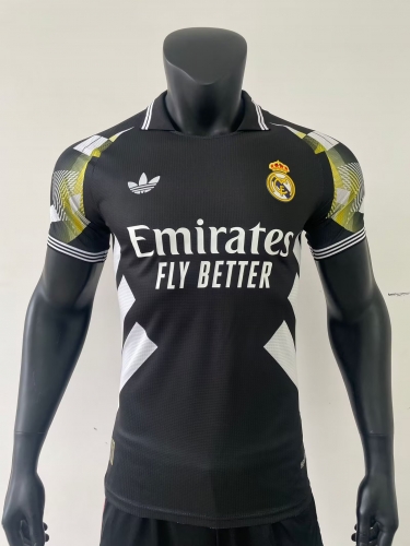 Player Special Version 2025/26 Real Madrid Black Thailand Soccer Jersey AAA-416