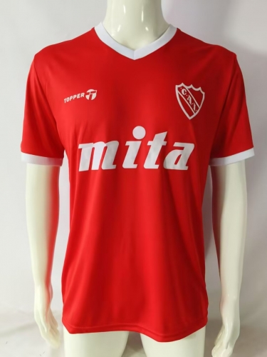 85/86 Retro Version Club Atlético Independiente Home Red Thailand Soccer Jersey AAA-503