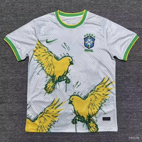 2024/25 Brazil White Thailand Soccer Jersey AAA-312