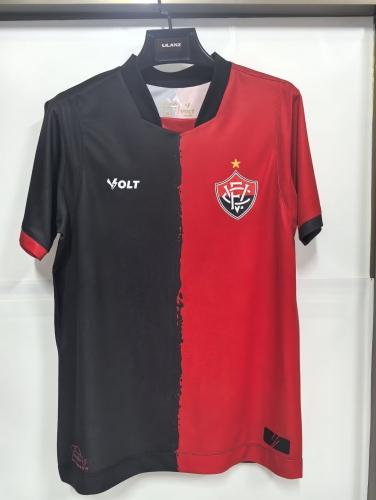 2025/26 Vitoria Esporte Clube Home Black & Red Thailand Soccer Jersey AAA-1116