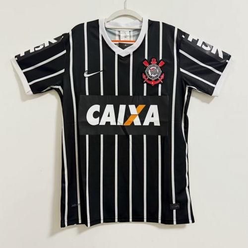 2013 Retro Version Corinthians Away Black Thailand Soccer Jersey AAA-FY