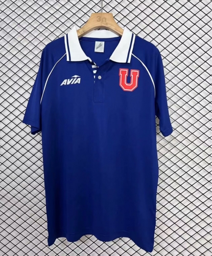 1993 Retro Version Club Universidad de Chile Home Blue Thailand Soccer Jersey AAA-95