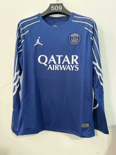 2025/26 Paris SG 3nd Away Blue LS Thailand Soccer Uniform Jersey AAA-2136/410