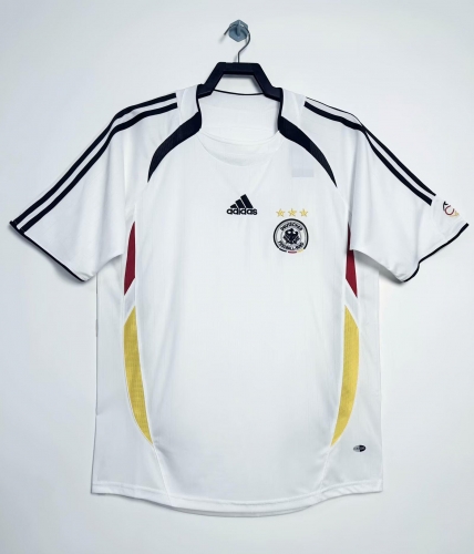 06 Retro Version Germany Home White Thailand Soccer Jersey AAA-710/811