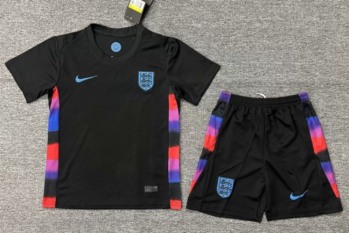 Kids 2025/26 England Away Black Kids/Youth Soccer Uniform-123/507/522