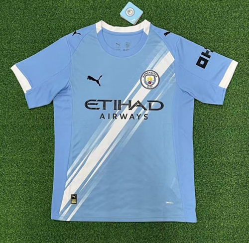 2025/26 Manchester City Home Blue Thailand Soccer Jerseys AAA-416/705/320