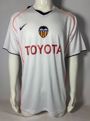 04/05 Retro Version Valencia Home White Thailand Soccer Jersey AAA-503