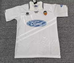 99/00 Retro Version Valencia Home White Thailand Soccer Jersey AAA-301