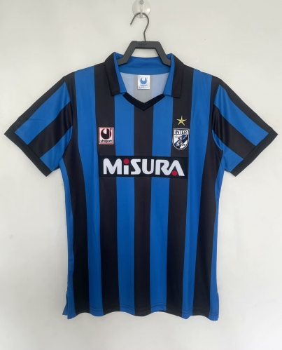 88-90 Retro Version Inter Milan Home Blue & Black Thailand Soccer Jersey AAA-1041/811