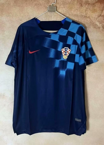 2022/23 Croatia Away Blue Thailand Soccer Jersey AAA-23