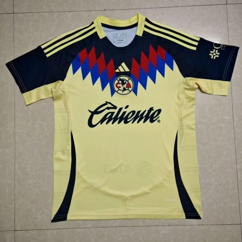 2025/26 Club América Home Yellow Thailand Soccer Jersey AAA-23