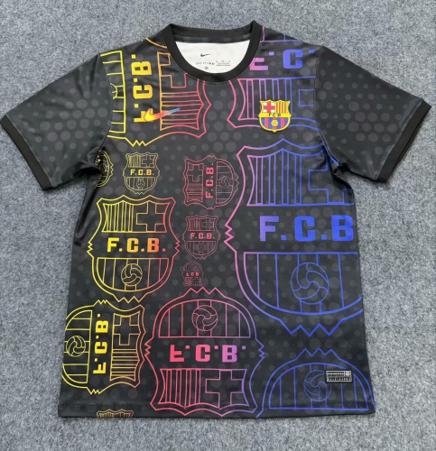 2025/26 Barcelona Black Thailand Soccer Jerseys AAA-07