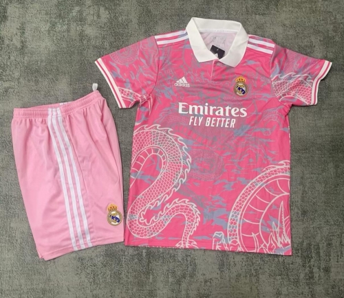 2024/25 Real Madrid Pink Kids/Youth Soccer Uniform-SKE/507