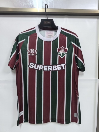 2025/26 Fluminense FC HOme Red & Green Thailand Soccer Jersey AAA-705/23/1116