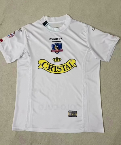 2004 Retro Version Colo-Colo Home White Thailand Soccer Jersey AAA-95