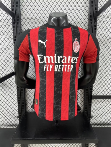 Player Version 2025/26 AC Milan Home Red & Black Thailand Soccer Jersey AAA-XY