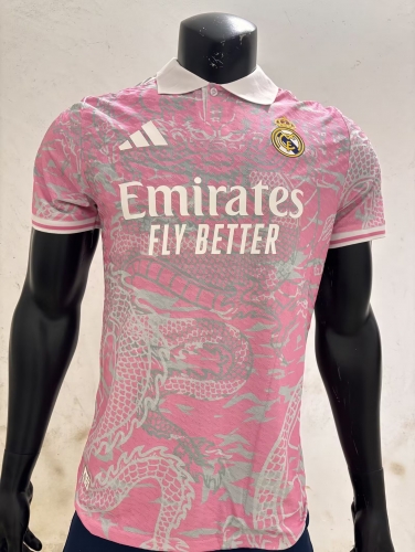 Player Special Version 2025/26 Real Madrid Pink Thailand Soccer Jersey AAA-MY