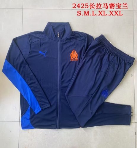 2024/25 Olympique Marseille Royal Blue Jacket Uniform815