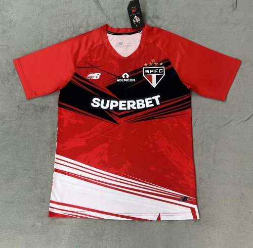 2025/26 São Paulo FC Red Training Thailand Soccer Jerseys-510