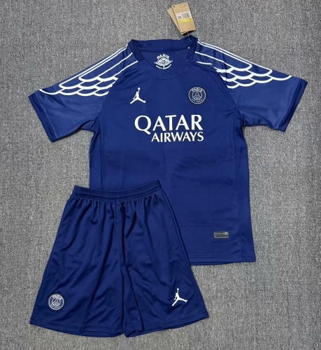 2025/26 Paris SG 4nd Away Royal Blue Soccer Uniform-315/36/516