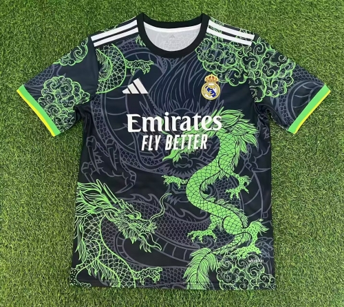 Special Version 2025/26 Real Madrid Black & Green Thailand Soccer Jersey AAA-416