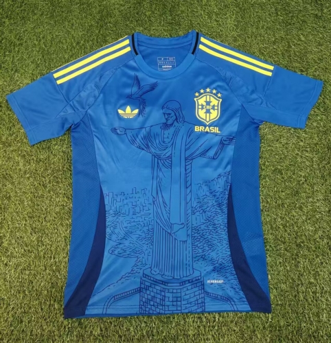 2025/26 Brazil Blue Soccer Thailand Jersey AAA-416