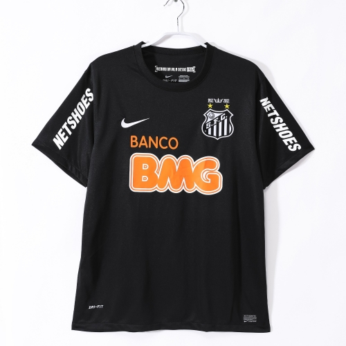 12/13 Retro Version Santos FC Black Thailand Soccer Jersey AAA-710