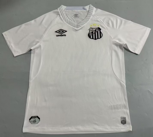 2025-26 Santos FC Home White Thailand Soccer Jersey AAA-416/908/705