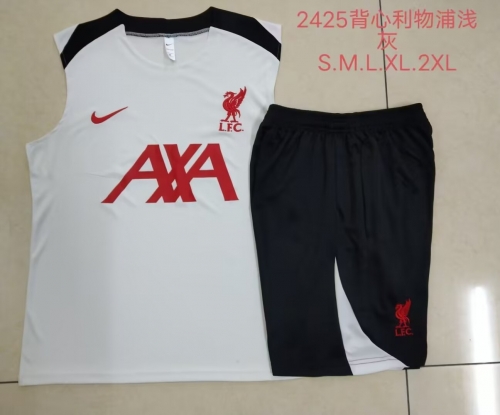 2024/25 Liverpool White Soccer Tracksuit Uniform-815