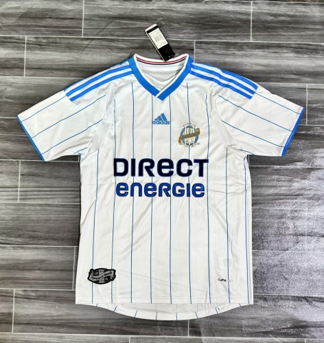 09/10 Retro Version Olympique de Marseille Home White Thailand Soccer Jersey AAA-JM