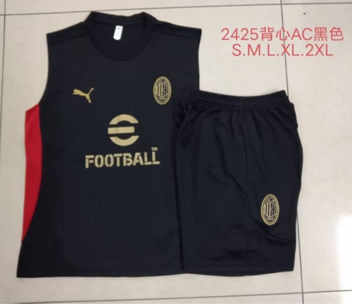 2024/25 AC Milan Black Tracksuit Uniform-815