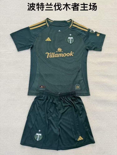 2025/26 Portland Timbers Home Green Soccer Uniform-208