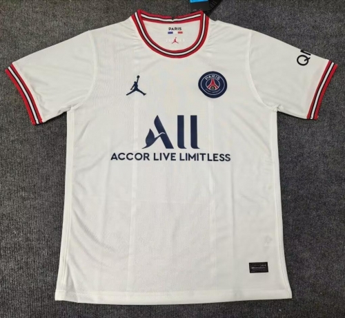 2021-2022 Paris SG 3nd Away White Thailand Soccer Jersey AAA-312