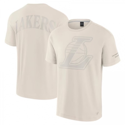 2025 Season NBA Los Angeles Lakers Apricot T-Shirts-308