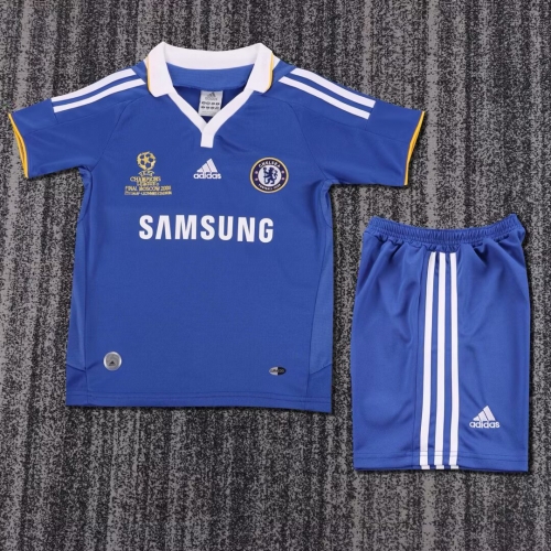 Kids 08-09 Retro Version Chelsea Home Blue Kids/Youth Soccer Uniform-1040/811