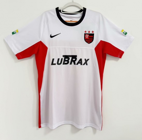 2001/2002 Retro Version CR Flamengo Away White & Red Thailand Soccer Jersey AAA-905/FY