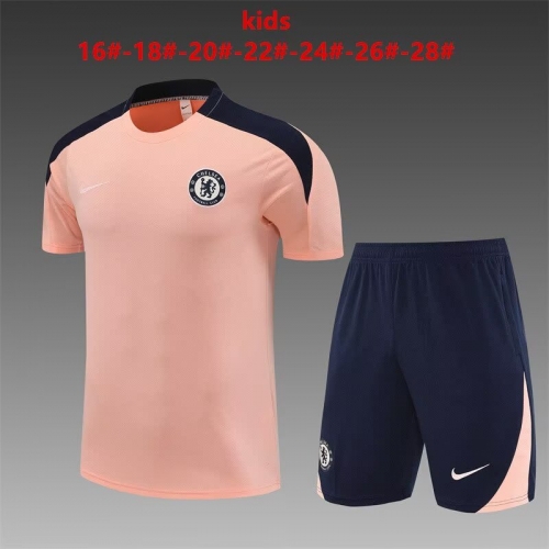 2025/26 Chelsea Pink Kids/Youth Thailand Soccer Tracksuit Uniform-801