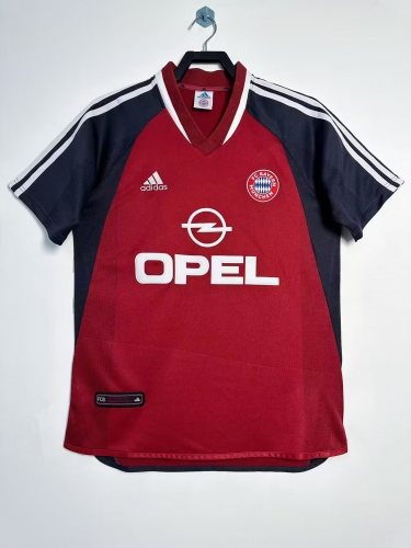 01/02 Retro Version Bayern München Home Red Thailand Soccer Jersey AAA-811