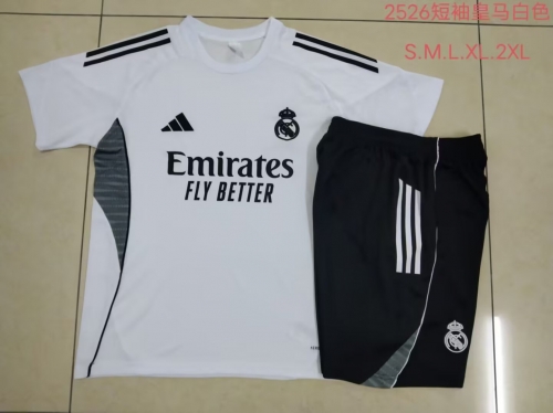 2025/26 Real Madrid White Soccer Tracksuit Uniform -815