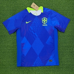 2025/26 Brazil Away Blue Soccer Thailand Jersey AAA-320