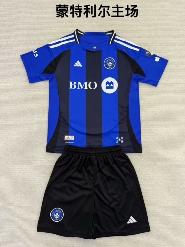 2025/26 Montreal Home Blue & Black Soccer Uniform-208