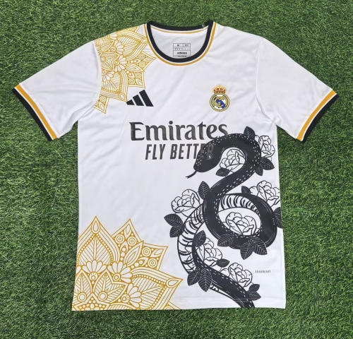 2025/26 Year of the Snake Version Real Madrid White Thailand Soccer Jersey AAA-416