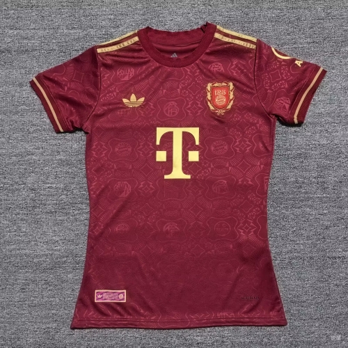 125th Commemorative Version 2025-26 Bayern München Red Thailand Female Soccer Jersey AAA--SX