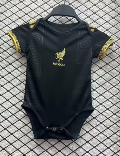 (Size 9/12) 2025/26 Special Version Mexico Black Baby Soccer Uniform-308