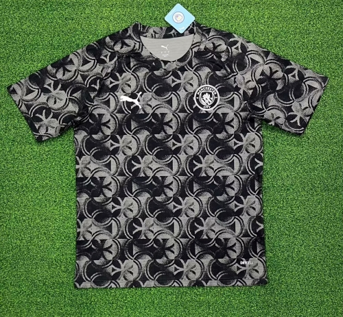 2025/26 Manchester City Black Thailand Soccer Training Jerseys-416