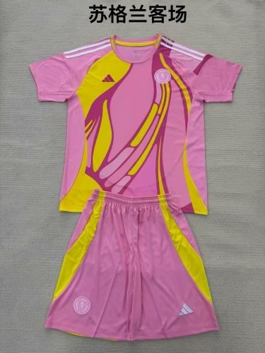 2025/26 Scotland Away Pink Soccer Uniform-208