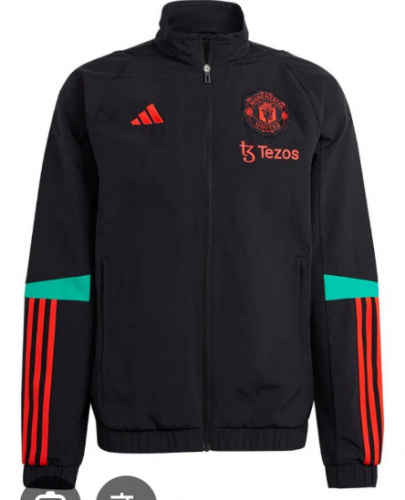 2025/26 Manchester United Black Thailand Jacket Top